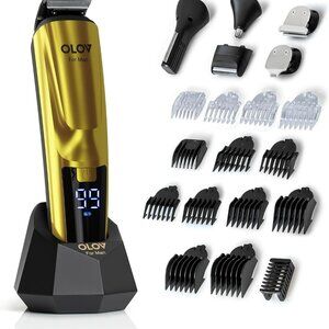 Beard Trimmer, 21 Piece Mens Grooming Kit and Hair Clipper Cordless Rechargeable